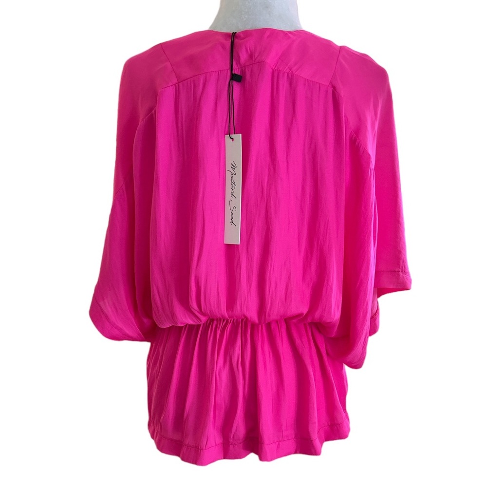 NWT Mustard Seed Here With You Hot Pink Kimono Sleeve Blouse - S - Picture 7 of 13